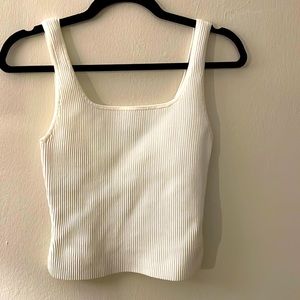 Aritzia Babaton Sculpt Knit Squareneck Tank (waist) sz S